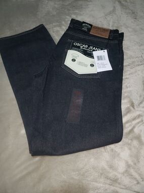 Oscar Jeans Men's Black Straight Leg Jeans